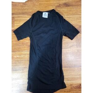 Tog‎ 24 Youth Size 8/10 Black Wool S/S Base Layer